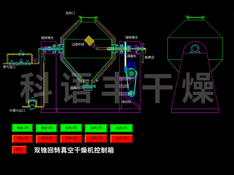 雙錐回轉真空干燥機
